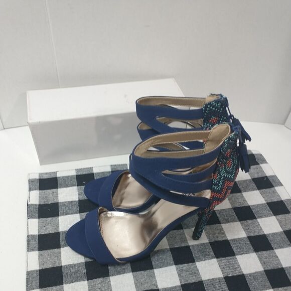 Charlotte Russe Blue Stiletto Heel  Size 10 - Picture 7 of 12